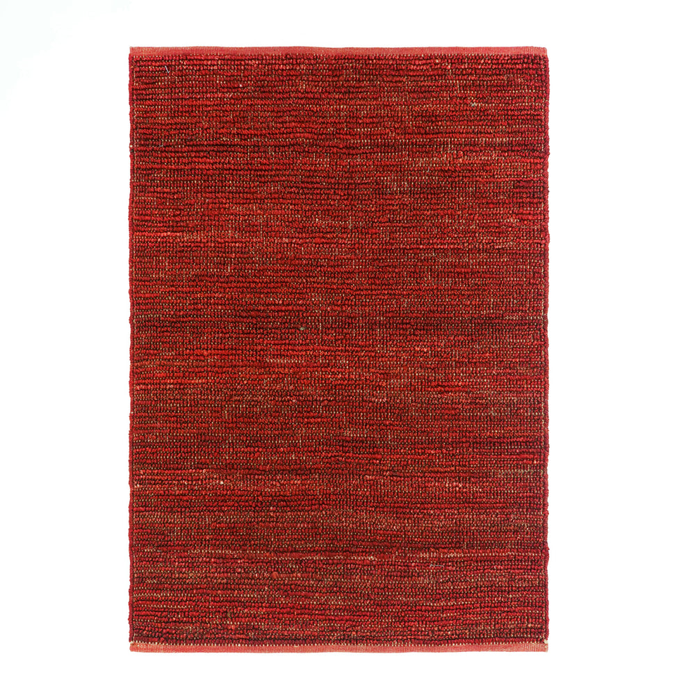 Boho Handcrafted loop Jute Area Rug, Rustic Chunky Braided Floor Mat