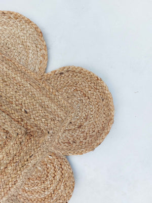 Natural Jute Scallop Rug