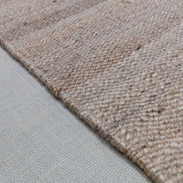 Handwoven Jute Rug 4X6 ft - Living Room Rug, Eco-Friendly Natural Fiber, Vintage Flat weave Hemp Stair Rug