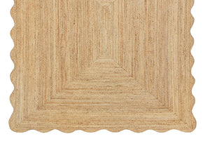 Wave Scallop Natural Jute Area Rug