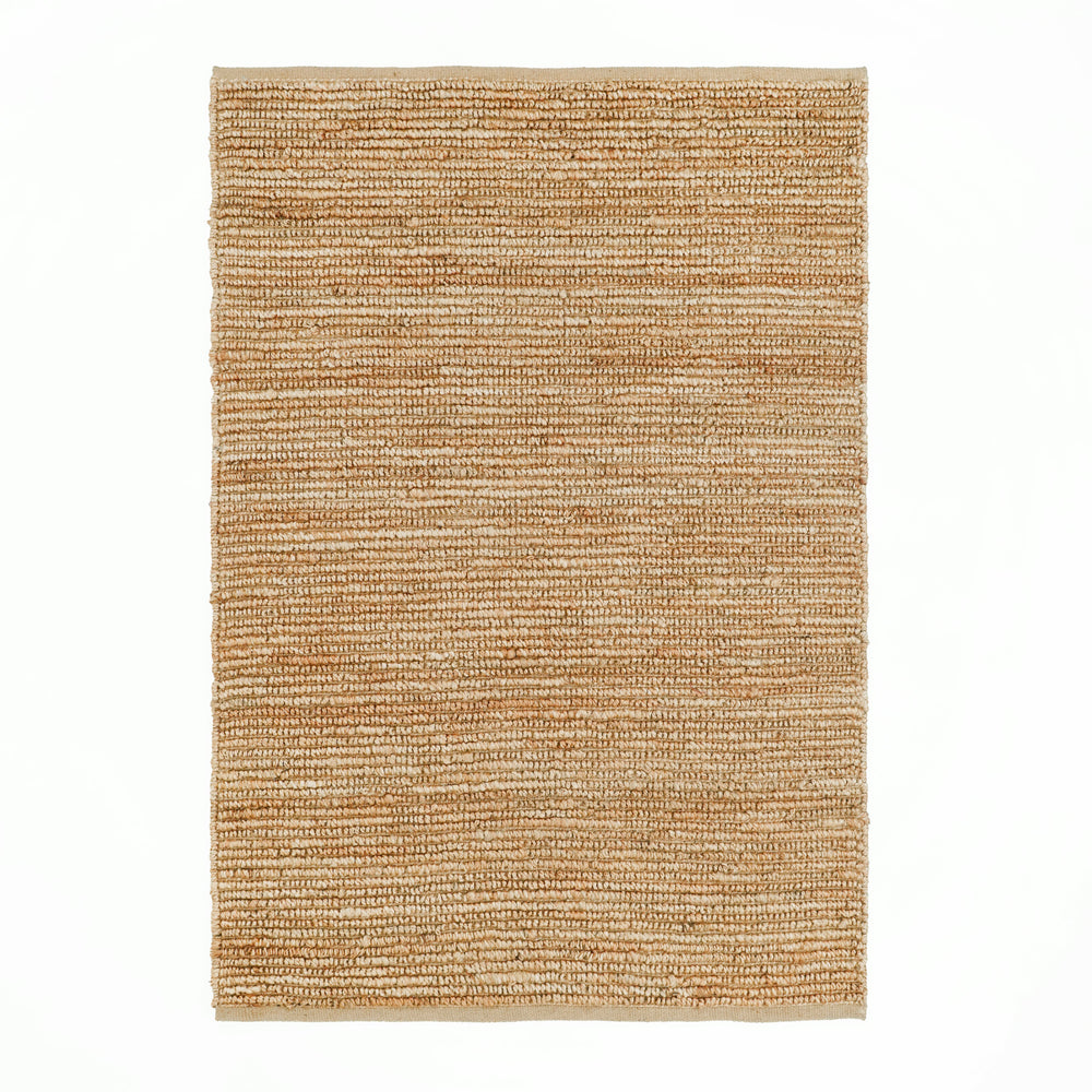 Natural Chunky Pebble Loop Rug, Handmade Jute Area Rug, Scandinavian Home Decor, Modern Living Room Rug