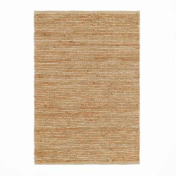 Natural Chunky Pebble Loop Rug, Handmade Jute Area Rug, Scandinavian Home Decor, Modern Living Room Rug