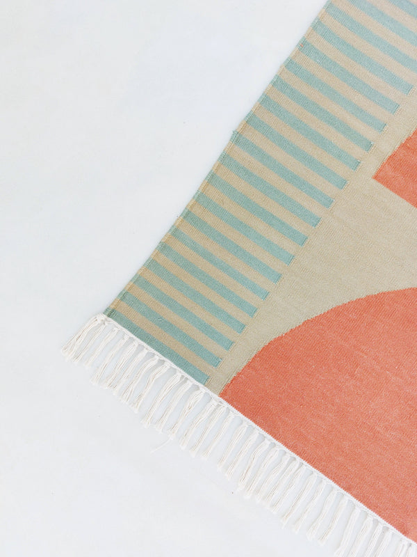 Chanda Handwoven Cotton Dhurrie Rug