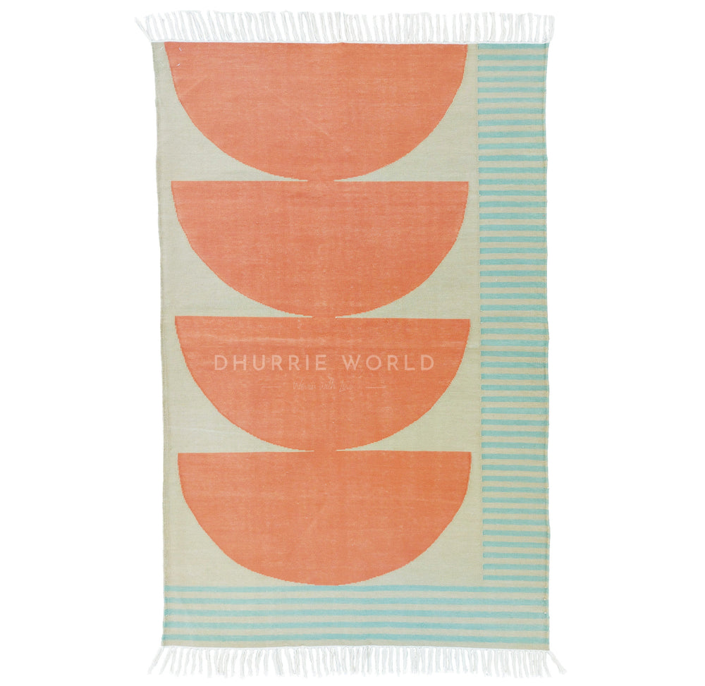 Chanda Handwoven Cotton Dhurrie Rug