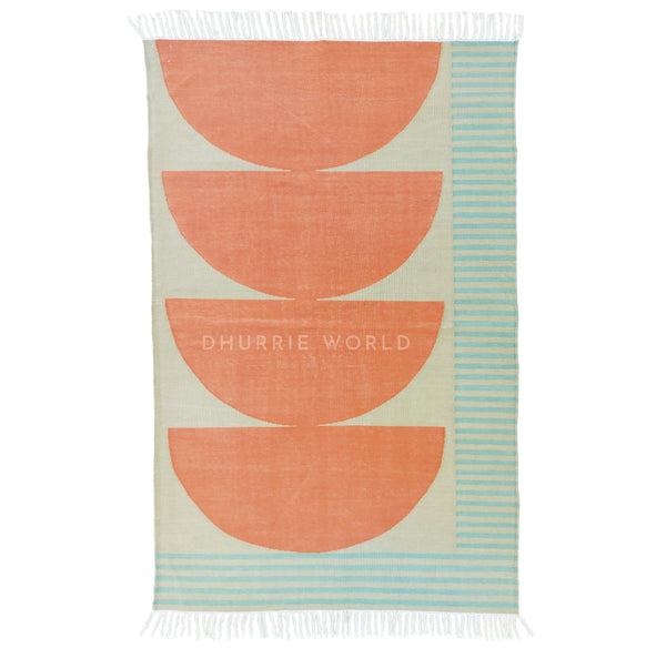 Chanda Handwoven Cotton Dhurrie Rug