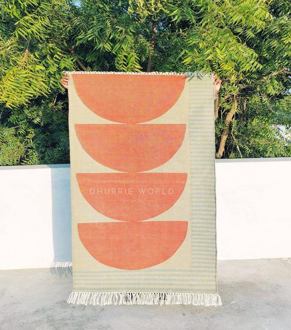 Chanda Handwoven Cotton Dhurrie Rug