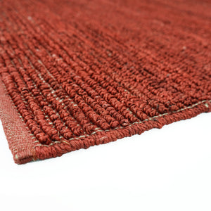 Boho Handcrafted loop Jute Area Rug, Rustic Chunky Braided Floor Mat