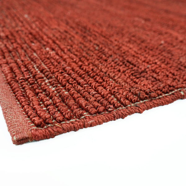Boho Handcrafted loop Jute Area Rug, Rustic Chunky Braided Floor Mat