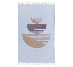 Deep Handwoven Cotton Area Rug