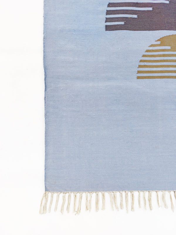 Deep Handwoven Cotton Area Rug