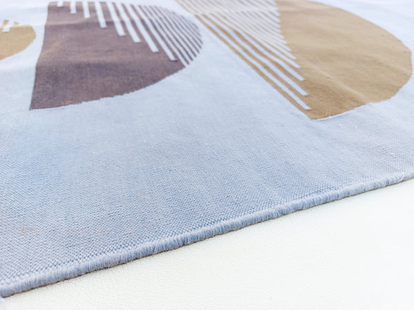 Deep Handwoven Cotton Area Rug