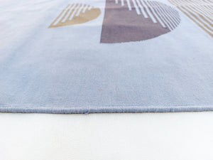 Deep Handwoven Cotton Area Rug