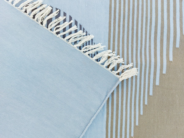 Deep Handwoven Cotton Area Rug
