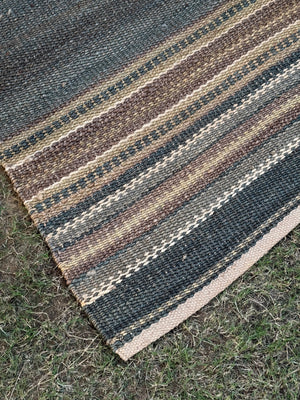 Jute Runner Rug- Handwoven Multicolor Stair Runner, Bohemian Decor