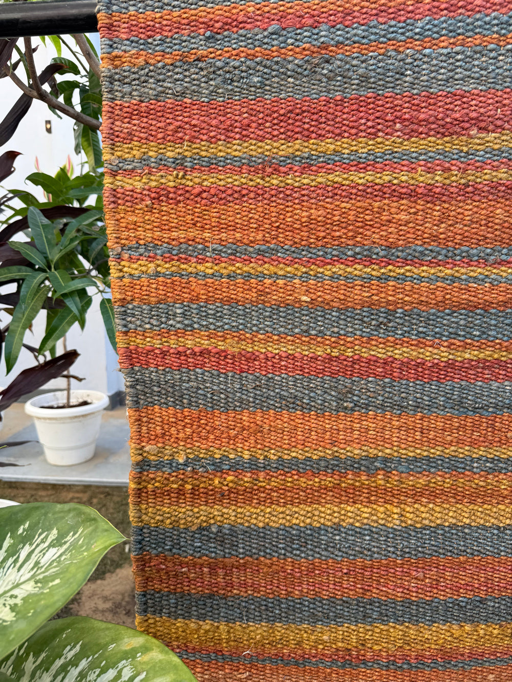Handwoven Jute Rug 2X3 - Rustic Boho Decor Area Rug