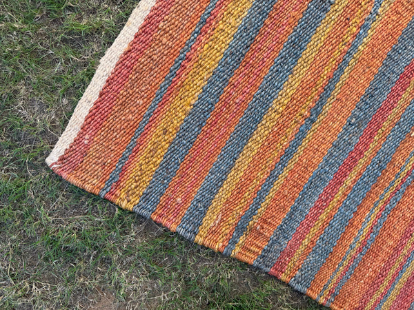Handwoven Jute Rug 2X3 - Rustic Boho Decor Area Rug