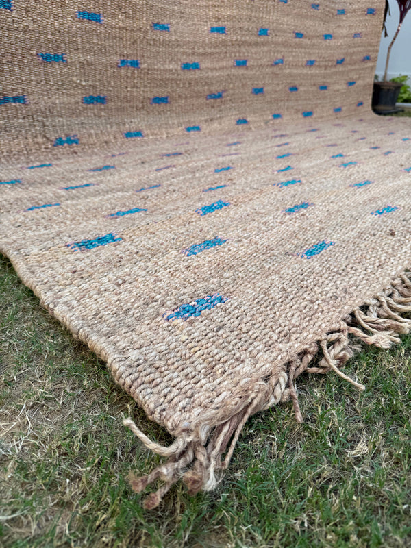 9X12 Natural Fiber Hemp Jute Rug, Handmade Area Rug For Living Room Decor, Sustainable