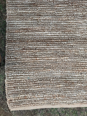Natural Chunky Pebble Loop Rug, Handmade Jute Area Rug, Scandinavian Home Decor, Modern Living Room Rug