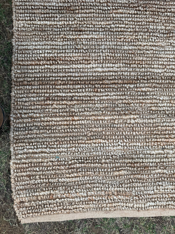 Natural Chunky Pebble Loop Rug, Handmade Jute Area Rug, Scandinavian Home Decor, Modern Living Room Rug