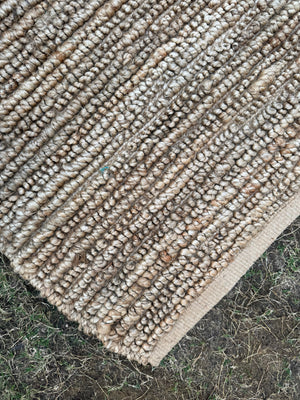 Natural Chunky Pebble Loop Rug, Handmade Jute Area Rug, Scandinavian Home Decor, Modern Living Room Rug