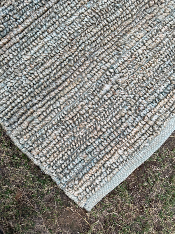 Handwoven Pebble Rug, Chunky Loop Rug, Natural Fiber Area Rug, Bohemian Decor