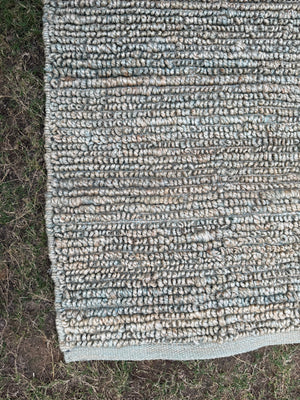 Handwoven Pebble Rug, Chunky Loop Rug, Natural Fiber Area Rug, Bohemian Decor