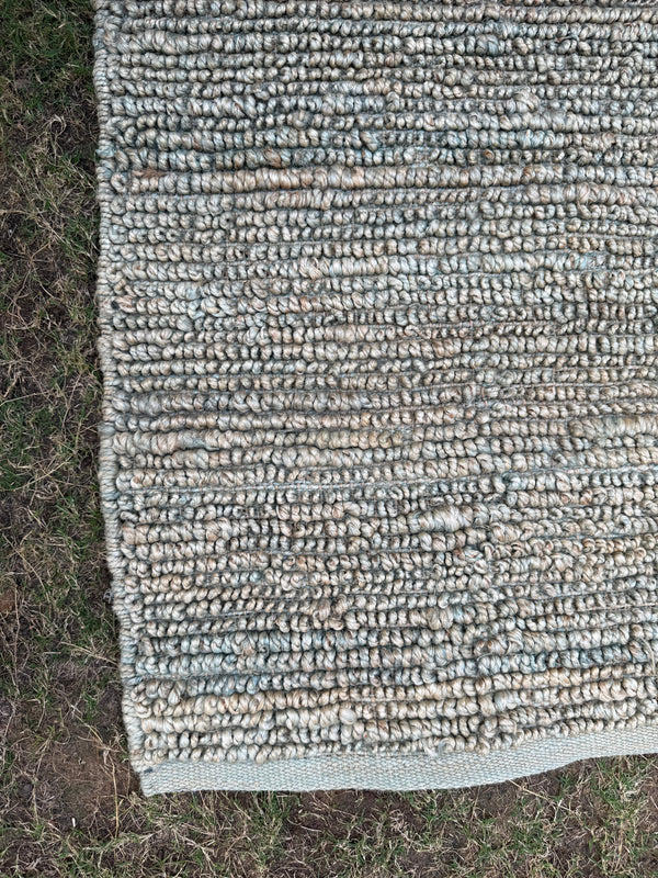 Handwoven Pebble Rug, Chunky Loop Rug, Natural Fiber Area Rug, Bohemian Decor
