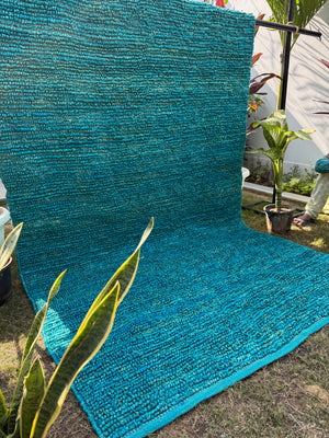 Handwoven Rug, Chunky Textured Loop Rug, Handmade Area Jute Hemp Rug for Living Room, Bedroom, Cozy Modern Home Decor