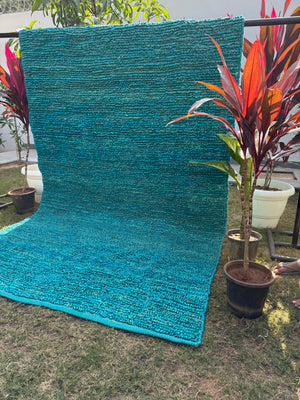 Handwoven Rug, Chunky Textured Loop Rug, Handmade Area Jute Hemp Rug for Living Room, Bedroom, Cozy Modern Home Decor