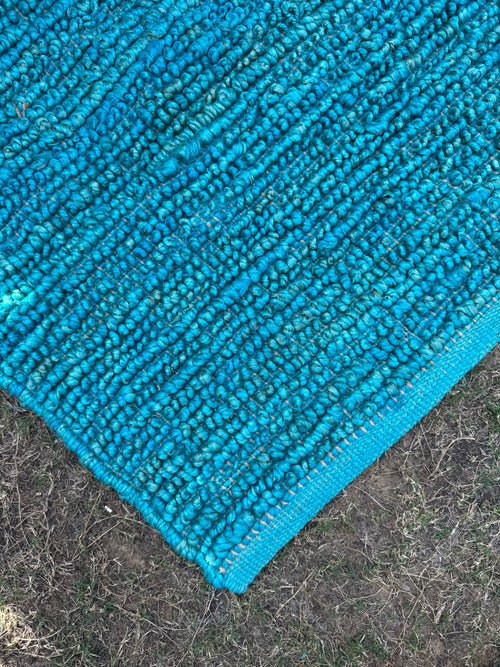 Handwoven Rug, Chunky Textured Loop Rug, Handmade Area Jute Hemp Rug for Living Room, Bedroom, Cozy Modern Home Decor