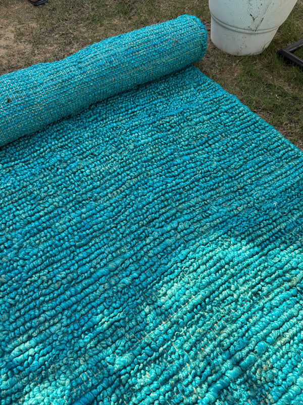 Handwoven Rug, Chunky Textured Loop Rug, Handmade Area Jute Hemp Rug for Living Room, Bedroom, Cozy Modern Home Decor