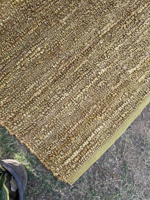 Modern Jute Loop Area Rug, Rustic Bohemian Hemp Rug, Home & Living Room, Farmhouse Rug
