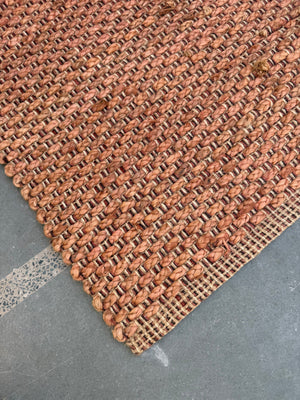 Handmade Chunky Braided Jute Rug- Natural Woven Textured Area Rug 80X160cm