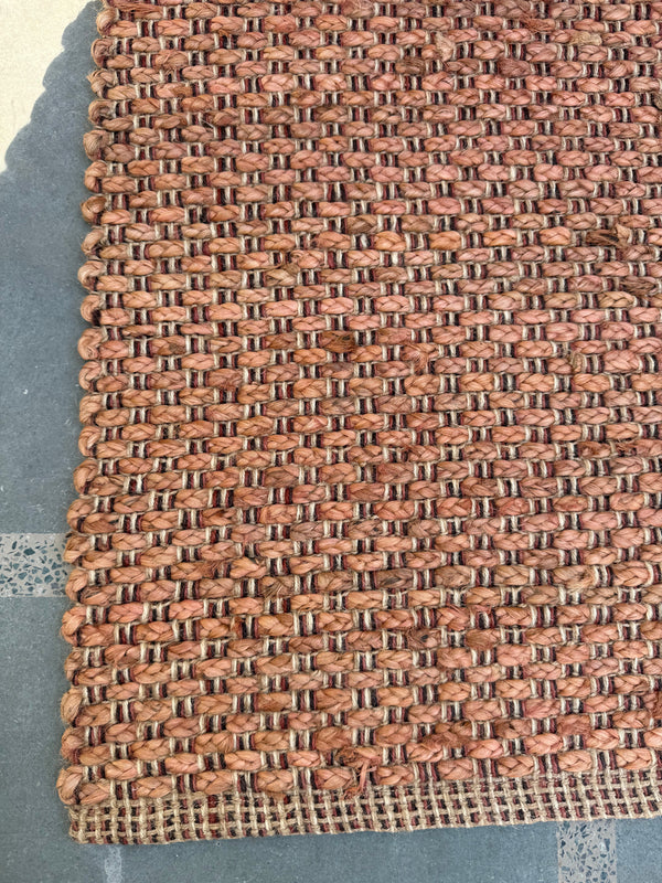 Handmade Chunky Braided Jute Rug- Natural Woven Textured Area Rug 80X160cm