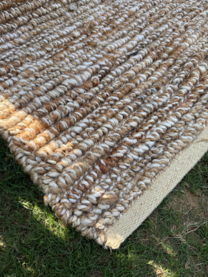 Chunky Jute Rug, Natural Textured Handmade Area Rug, Boho Decor
