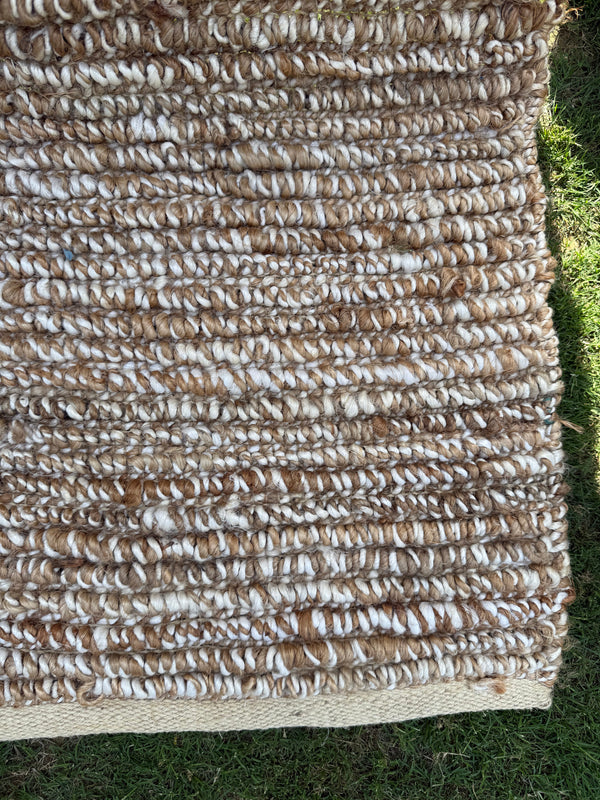 Chunky Jute Rug, Natural Textured Handmade Area Rug, Boho Decor