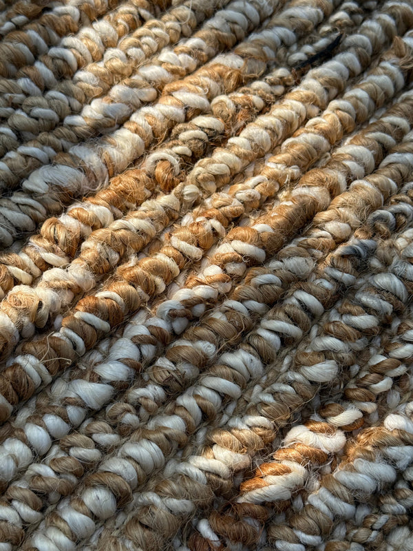 Chunky Jute Rug, Natural Textured Handmade Area Rug, Boho Decor
