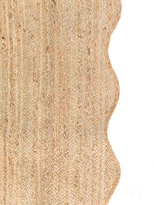 Wave Scallop Natural Jute Area Rug