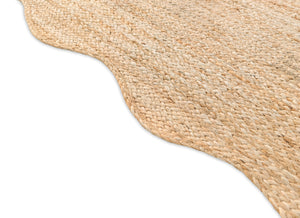 Wave Scallop Natural Jute Area Rug