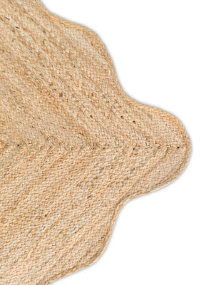 Wave Scallop Natural Jute Area Rug